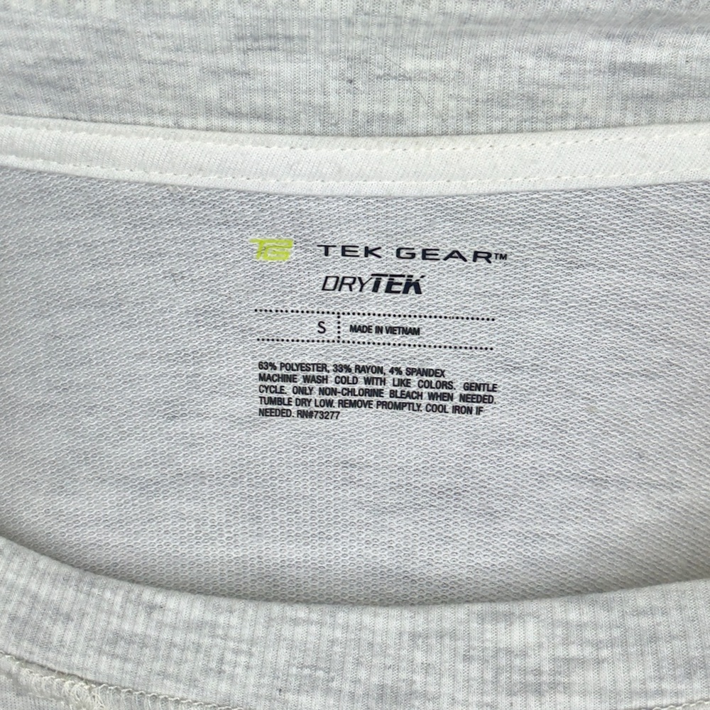 TEK GEAR Women’s French Terry‎ Thumb Hole Tunic- Light Moon Heather - Picture 6 of 6